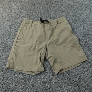 Gramicci Shorts Mens L Brown Beige Tan Hiking Outdoor Climbing Belted Trail Trek